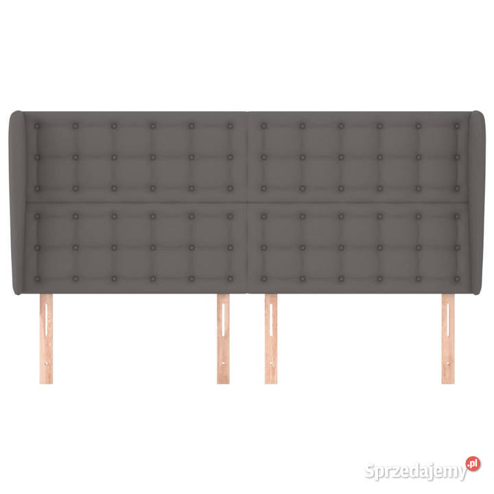 Zagłówek uszak szary 183x23x118128 sztuczna Warszawa