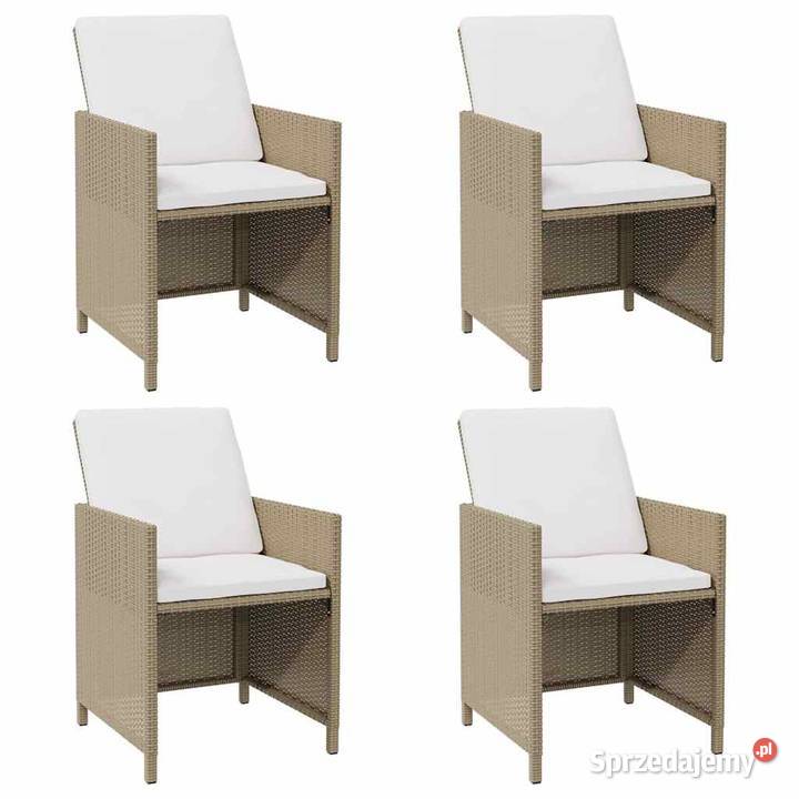 vidaXL Krzesła ogrodowe z poduszkami 4 mazowieckie