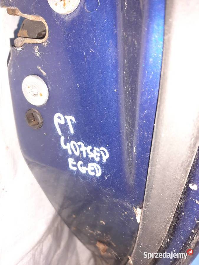 Peugeot 407 Sedan drzwi prawe tylne prawy tył Ksawerów