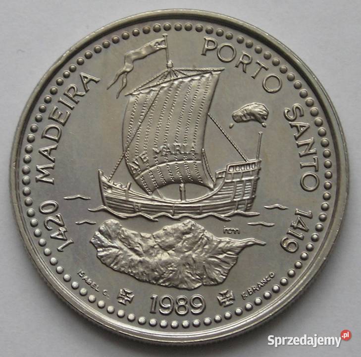 Portugalia 100 escudos 1989 Madeira stan Łódź sprzedam