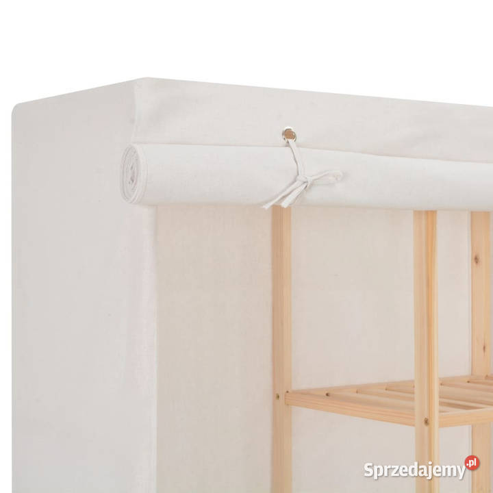 Szafa biała 173x40x170 materiałowa WM248198 Warszawa