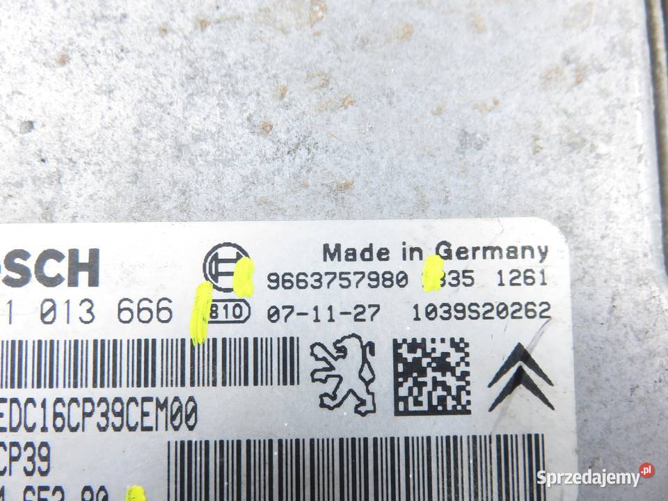 STEROWNIK CITROEN CCROSSER 22 HDi 9665465280 małopolskie