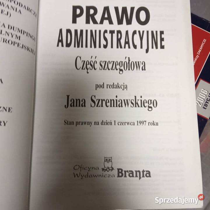 Prawo administracyjne antykwariat księgarnia Warszawa