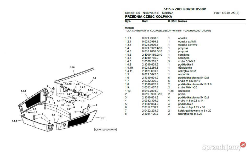 DEUTZ FAHR 5115 2020R STAGE 5 MASKA SILNIKA warmińsko-mazurskie sprzedam