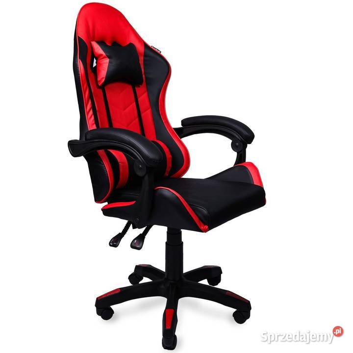 Fotel gamingowy krzesło obrotowe ekoskóra 123cm Poznań