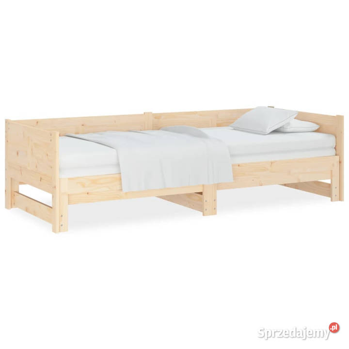 Łóżko rozsuwane lite drewno sosnowe 2x80x200 Warszawa