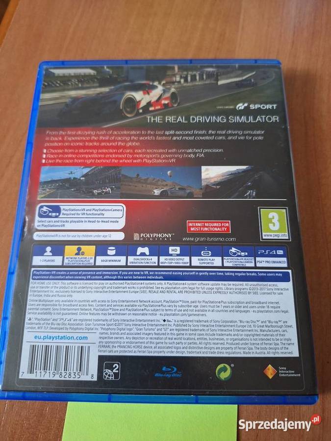 Gran Turismo SPORT PlayStation 4 Gry na konsole sprzedam
