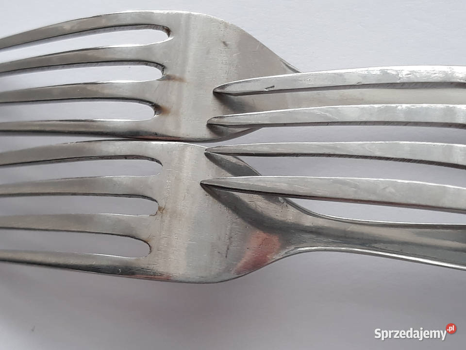 Czterozębne widelczyki KŁOS Gerlach sztućce PRL Dąbrowa Górnicza sprzedam