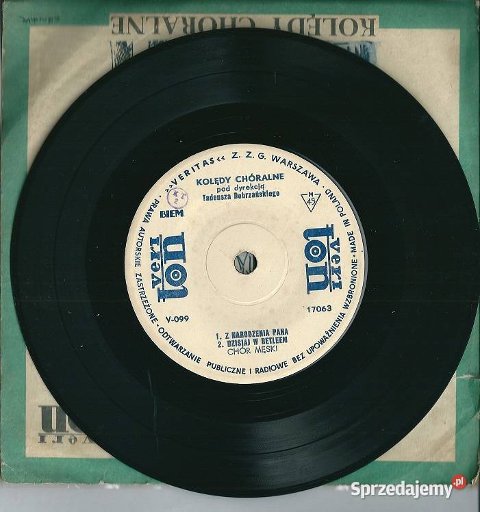 Chór Męski Kolędy chóralne płyta winylowa Łódź