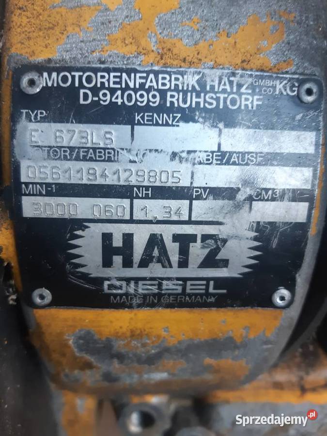 silnik hatz E 673 LS mazowieckie Żyrardów sprzedam