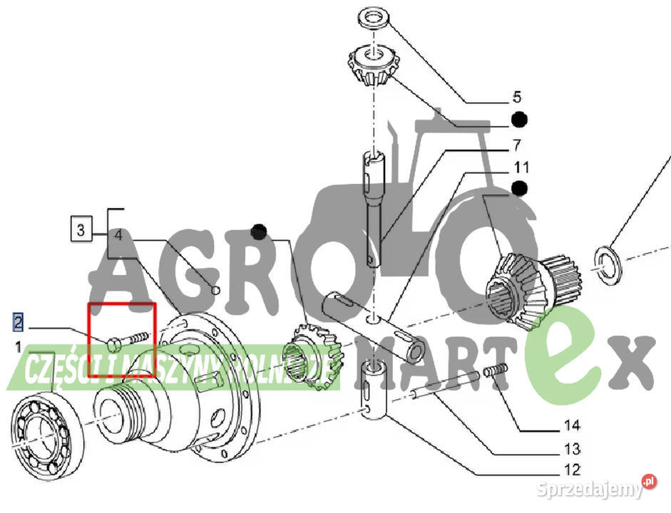 5198756 ŚRUBA M14x90 CNH Wichrów