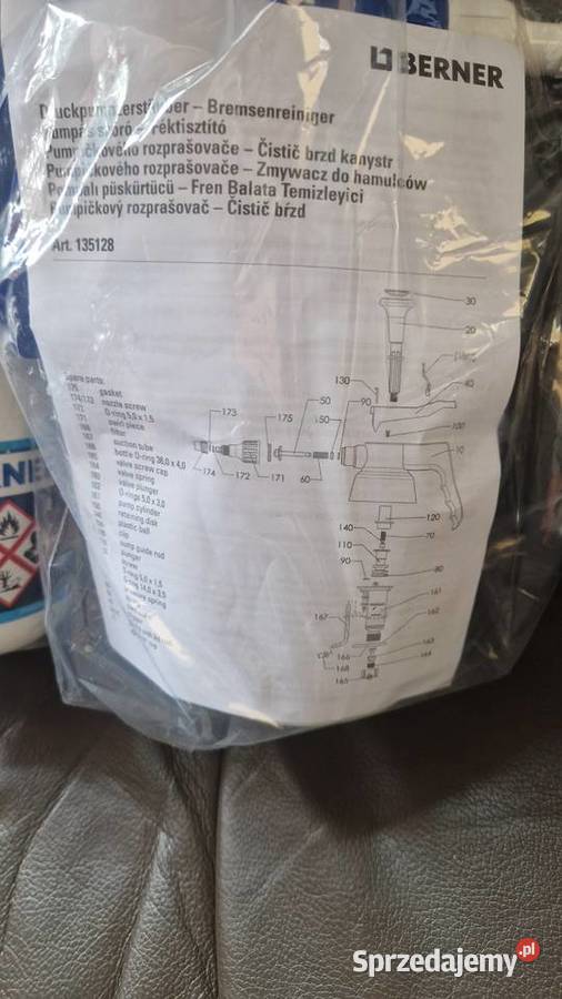 Butelka ciśnieniowa berner do zmywacza Namysłów