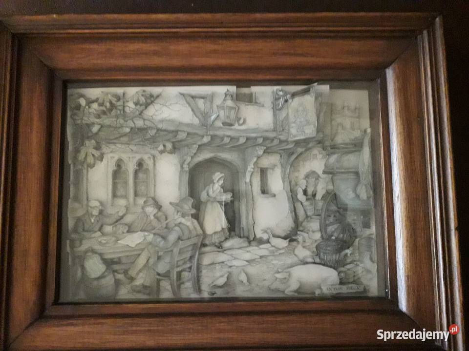 Obraz 3D Anton Pieck z sygnaturą wielkopolskie Koło