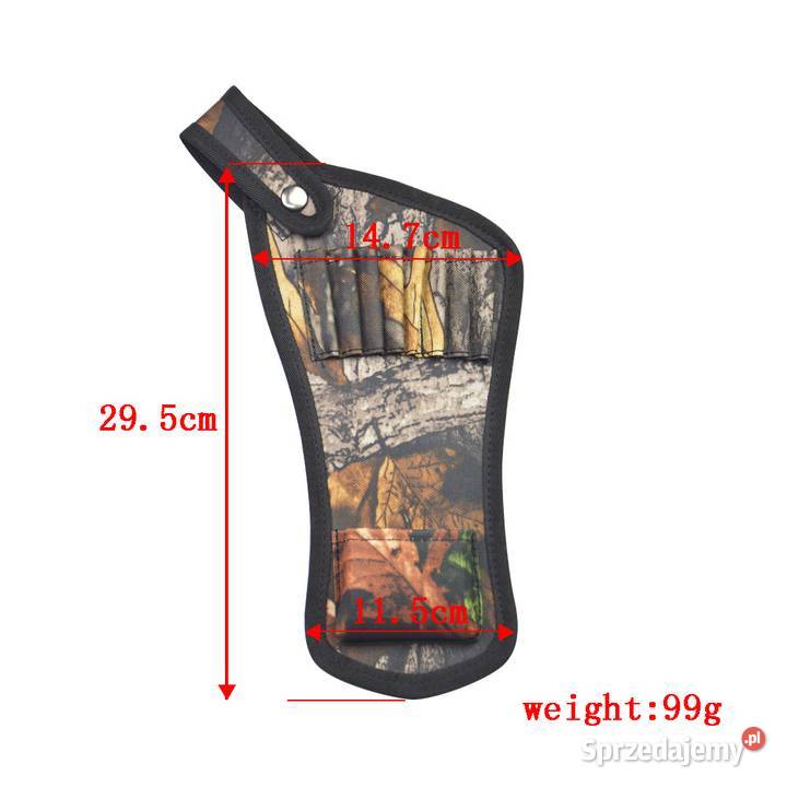 Kołczan na strzały bełty do paska moro myśliwski Sport i Wypoczynek