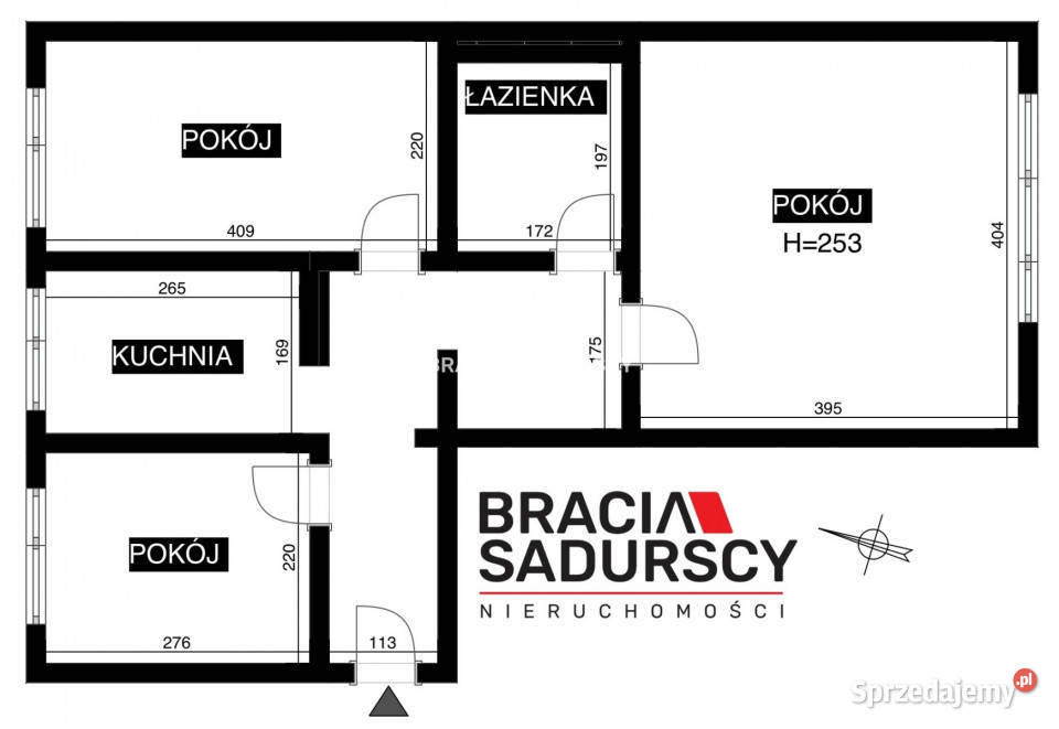 Do sprzedaży mieszkanie 473m2 3pokojowe Kraków