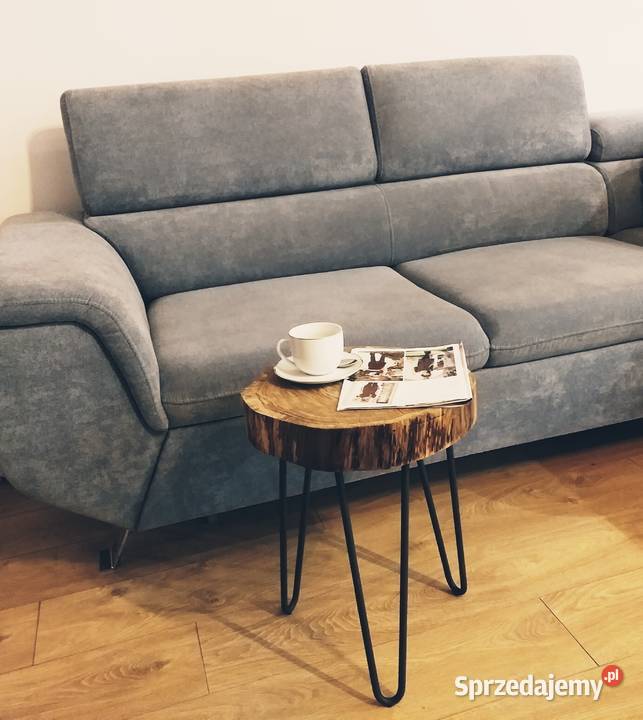 Stolik kawowy dąb loft industrial hairpin legs 37cm Długołęka sprzedam