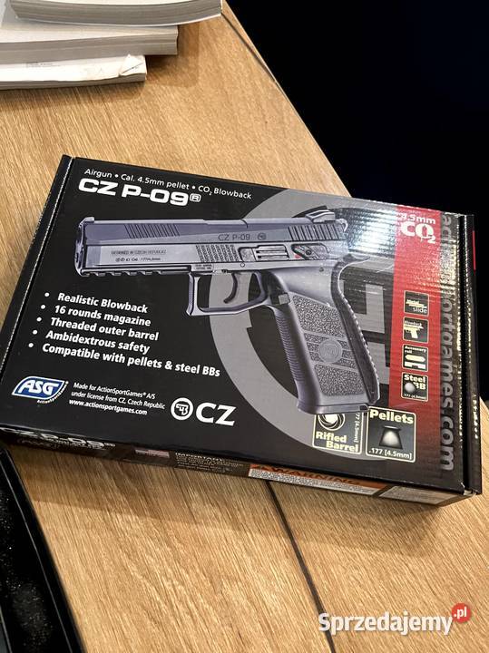 Wiatrówka CZ P09 CO2 nowa bogaty zestaw Wrocław