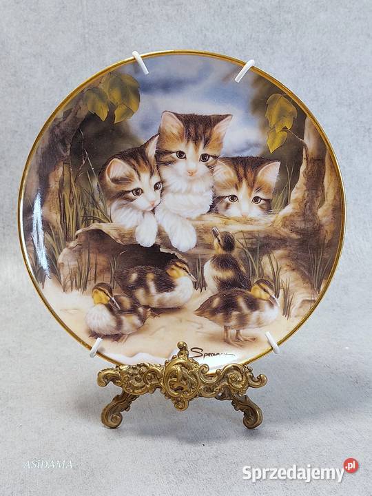 PORCELANOWY KOLEKCJONERSKI TALERZ FRANKLIN MINT Dobrzany