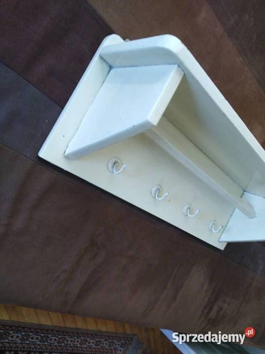 pólka zwieszakami wisząca vintage PRL 60cm Łuków