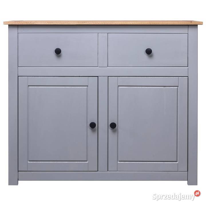 Szafka szara 93x40x80 lite drewno sosnowe seria Warszawa