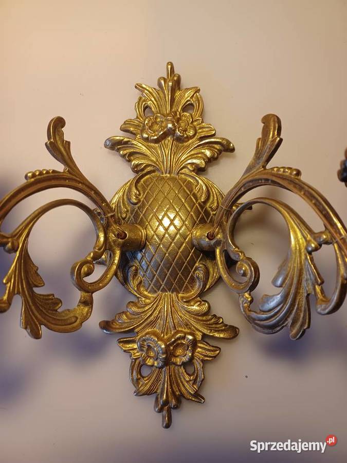Piękny kinkiet mosiężny Poznań