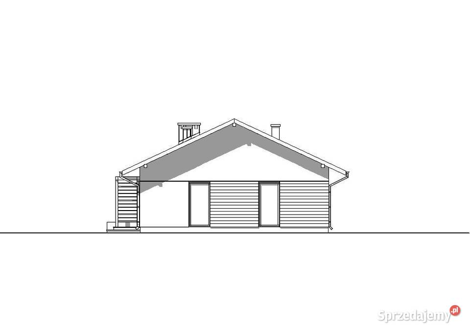 PROJEKT PROSTEGO PARTEROWEGO DOMU B655 PROJEKT małopolskie