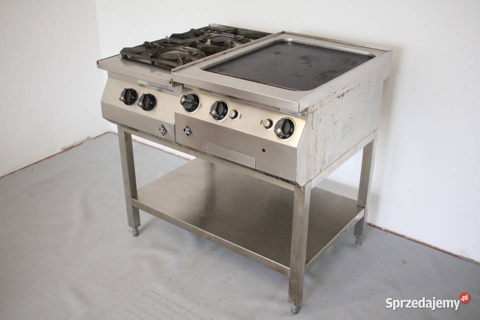 Kuchnia gazowa 2 palnikowa z grillem marka MKN Gastronomia Pszczyna