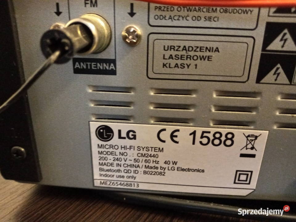 używana wieza HIFI LG 40 W wieza domowa stan 1