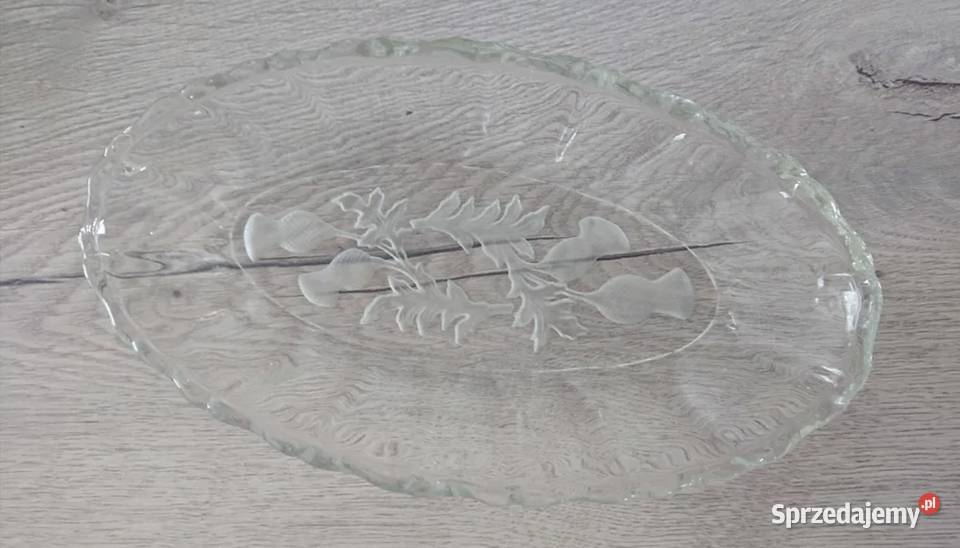 Zestaw półmisek salaterek szklanych z lat PRLu Łódź