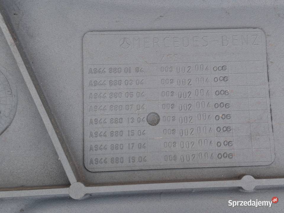 MERCEDES AXOR 2 II NAROŻNIK ZDERZAKA LEWY OKULAR Bieleń