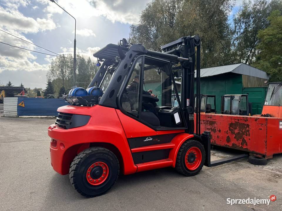 wózek widłowy 7 8 ton Linde H80900 używany Nowy Gdańsk