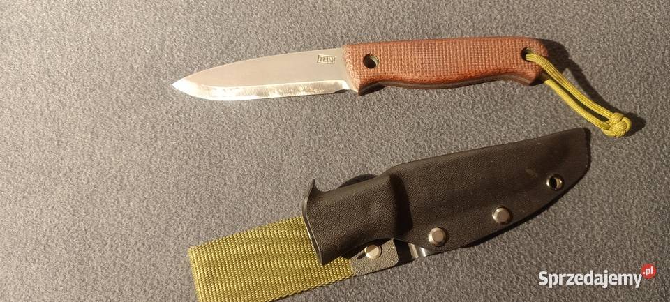 Nóż Tlim bushcraft FG spearpoint hand made Chorzów