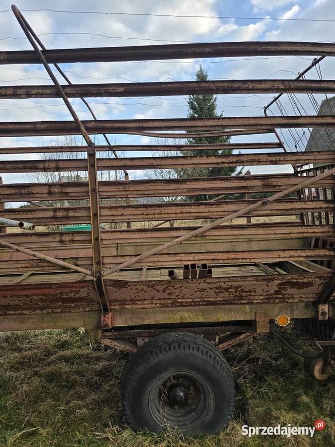 Przyczepa samozbierająca nieuszkodzony Przyczepy rolnicze Podwilk
