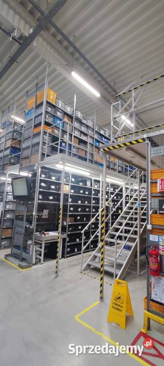 Regały półkowe w zabodowie wielopoziomowej Mielec