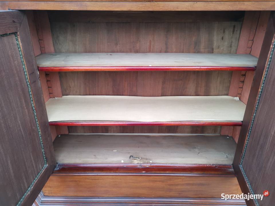 Piękna duża komoda biedermeier XIXw KOMPLET Wałbrzych sprzedam