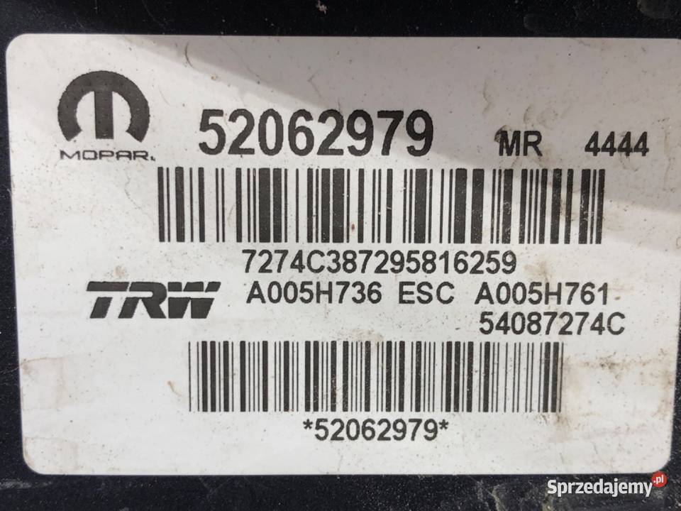 POMPA ABS FIAT 500X 52062979 16 120 osobowe