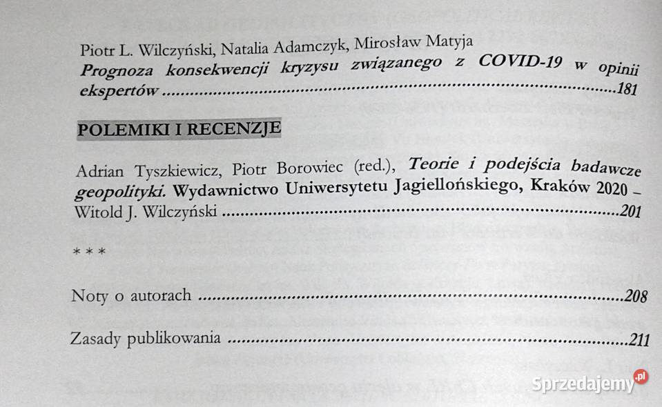 Przegląd Geopolityczny Tom 34 jesień 2020 Pozostałe lubelskie Chełm