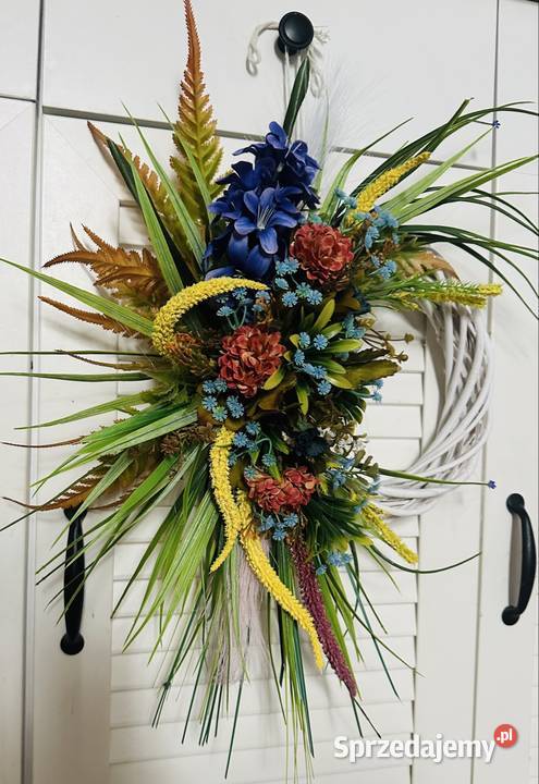 Wianek jesienny na drzwi handmade