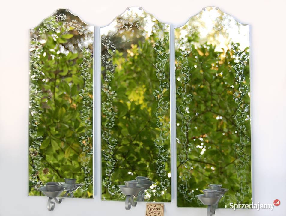 IKEA Sandefjord świecznik z lustrem na ścianę lubelskie