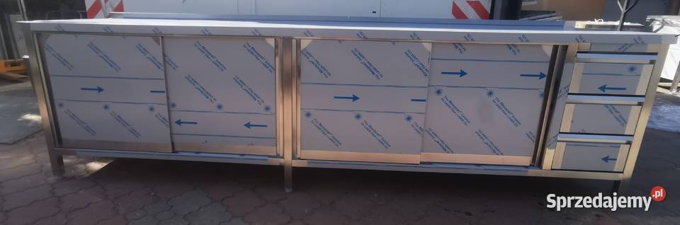 Stół gastronomiczny zabudowany 300x60x85 wielkopolskie Słupia Kapitulna