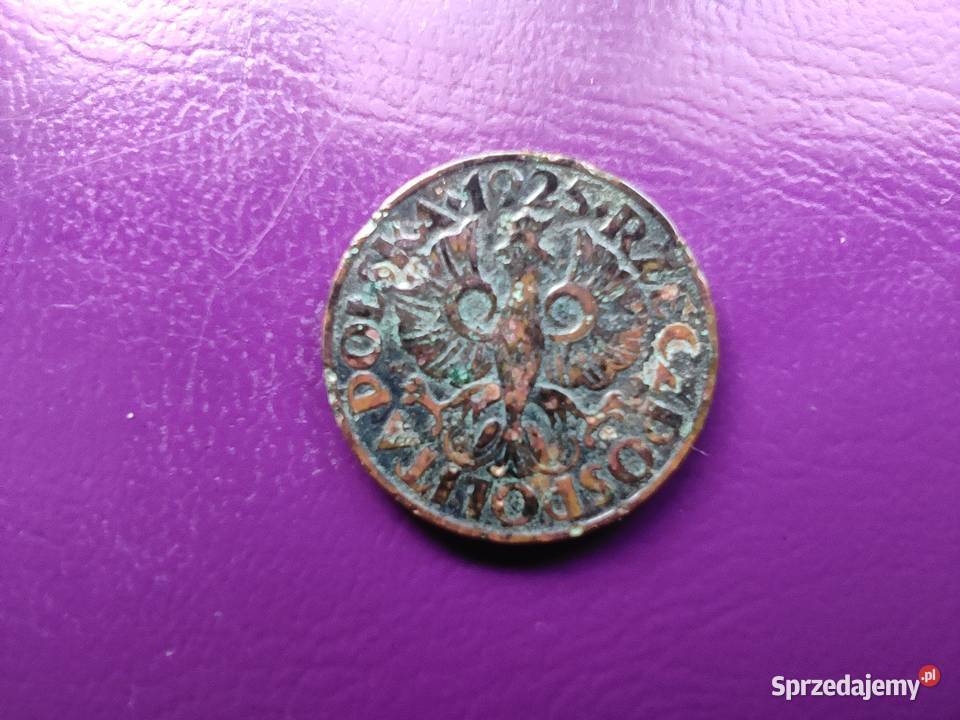 Moneta przedwojenna II RP 2 grosze 1925 Rzadka mazowieckie Pruszków