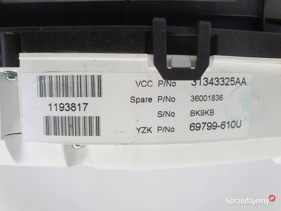 Volvo XC60 V60 S80 II V70 III LICZNIK ZEGARY osobowe Janów