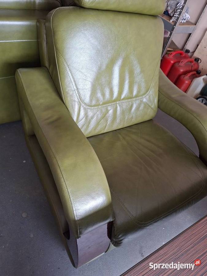 Potężny komplet salonowy 2x Sofa 3osobowa Fotel 210cm Gromnik