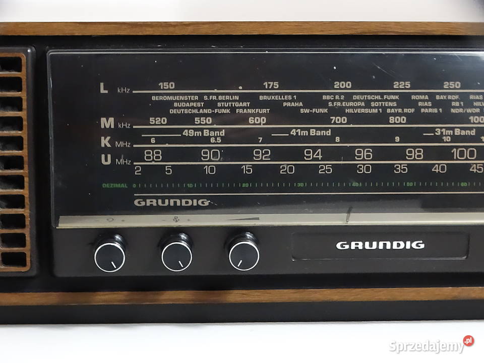 Radio Stołowe Grundig RF 620 Vintage Drewno Biłgoraj