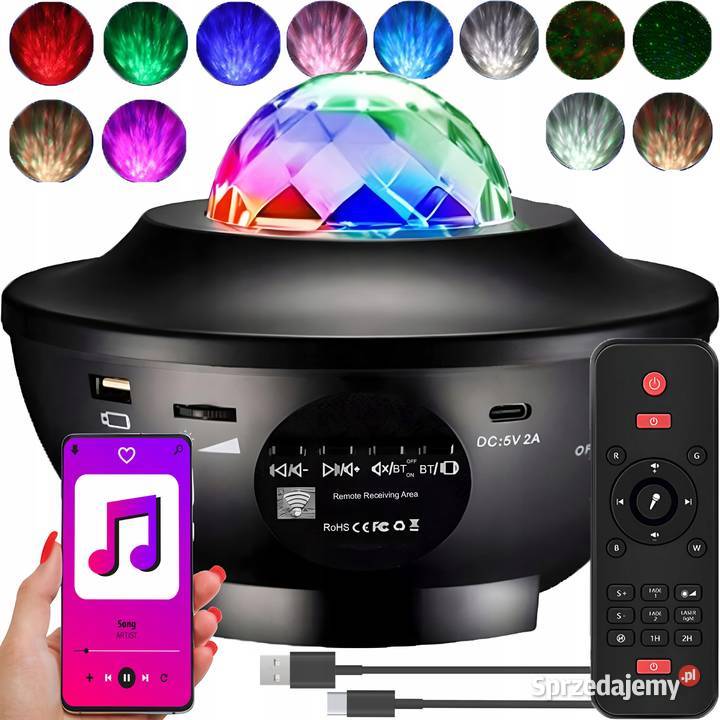 Projektor gwiazd rzutnik lampka nocna led usb Lampy podkarpackie Lubaczów