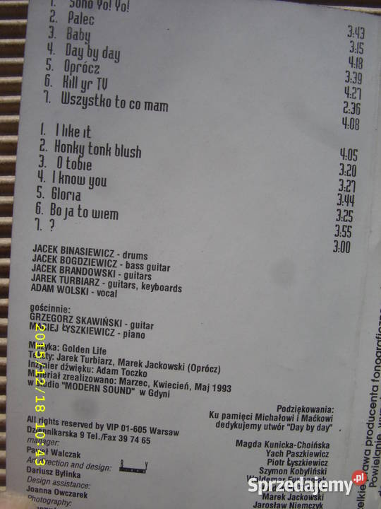 rOCK KASETAgolde life EFIL NED 1993