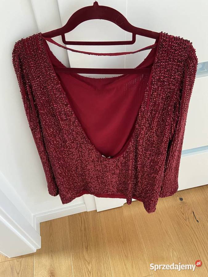 MARCIANO GUESS BLUZKA CEKINOWA BORDOWA