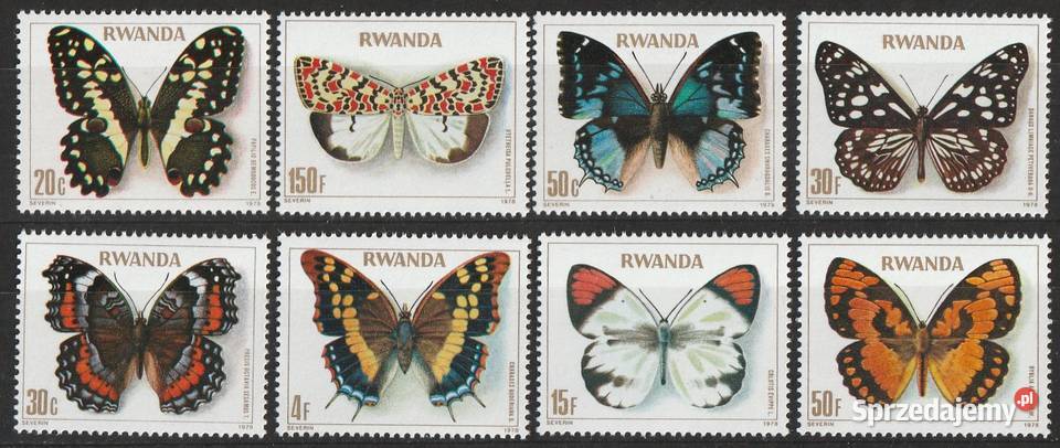 RWANDA MOTYLE 1978 CZYSTE