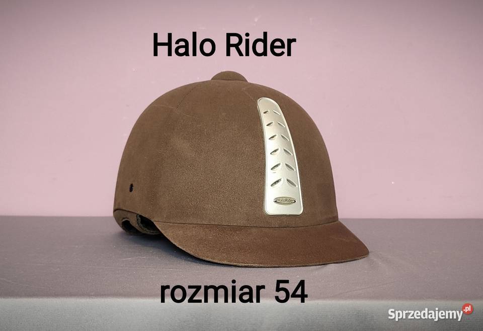 Kask jeździecki Halo Rider rozmiar 54 brązowy Jasień