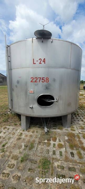 zbiornik ze stali kwasoodpornej V 25m3 Pozostałe Wtelno sprzedam